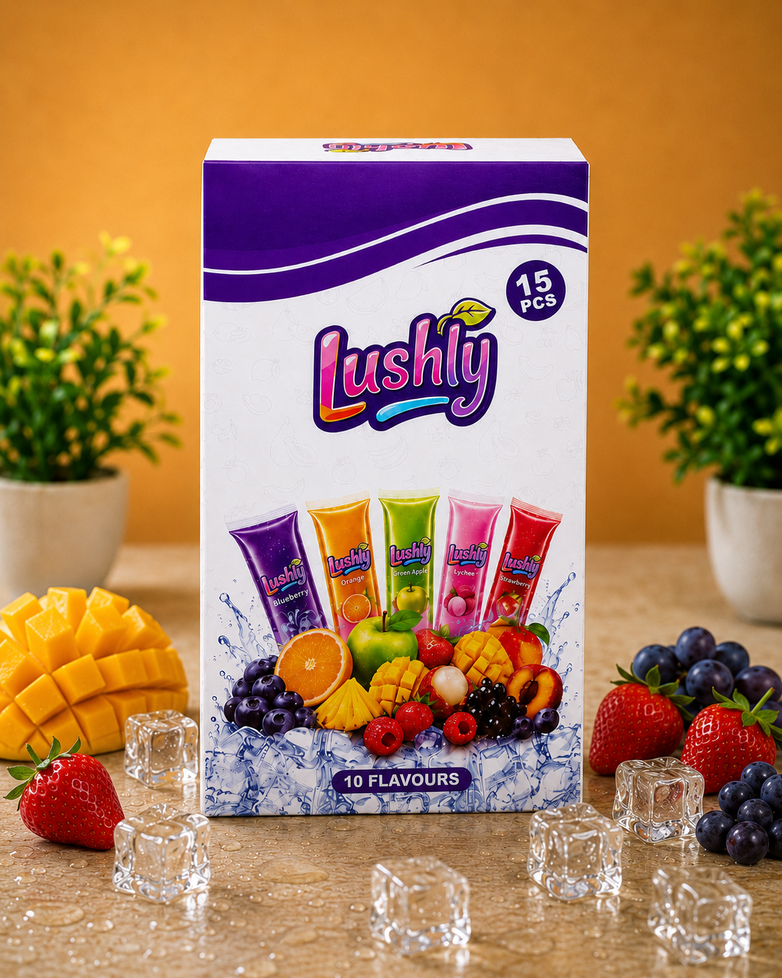 Pack of 15 Ice Lolly's Mixed Flavours